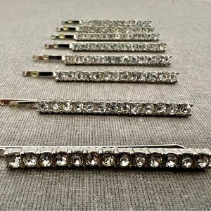 Anthropologie 💎 8 crystal hair pins, 2" each